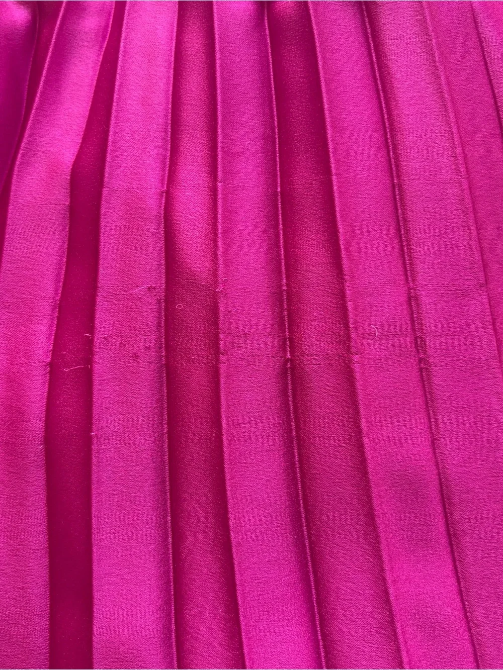 Abercrombie & Fitch Giselle Pleated One Shoulder Maxi Dress XS Fuchsia Formal - Picture 12 of 13